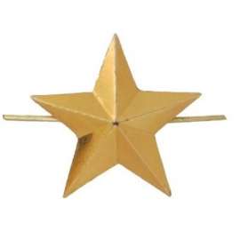 Звезда 13мм золотая, полевая металл.